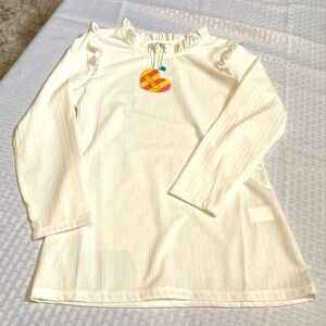 Hayden girls white long sleeve XL top